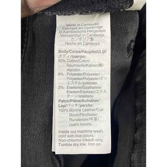 Madewell Womens 9"‎ Mid-Rise Skinny Jeans in Black Sea Size 26 - Picture 6 of 8